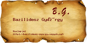 Bazilidesz György névjegykártya